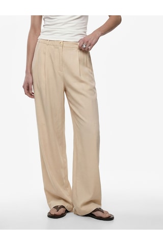 Koton Modal Kumaş Loose Fit Beli Lastikli Cepli Geniş Paça Baggy Pantolon Bej 6sak40200ew Ekru