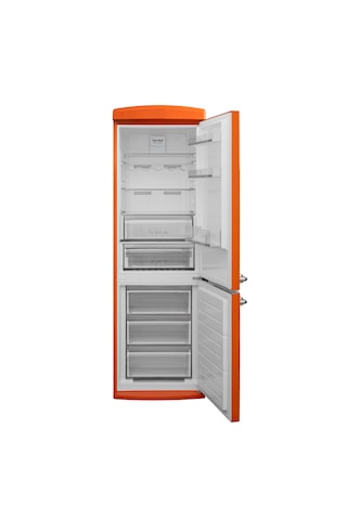 Vestel RETRO NFK37011 330 L No-Frost Buzdolabı Turuncu