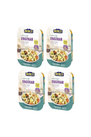 Burcu Zeytinyağlı Enginar 200 Gr X 4 Adet