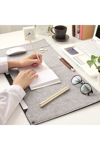 Bilgisayar Masa Masası Mat Ofis Masası Mouse Pad Tutucu Dizüstü Kılıfları Yastık Fare Pedleri Black