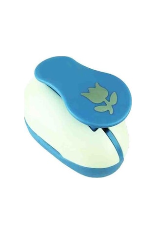 RedApple Şekilli Küçük Boy Delgeç/Şekilgeç 1,5 cm Lale Mavi