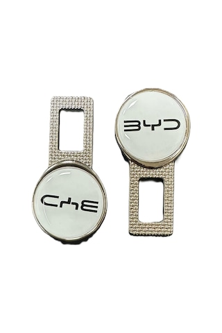 Byd Logolu Ikaz Ses Uyumlu Metal Toka 2 Adet Çift Yönlü Siyah