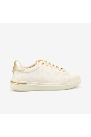 Kemal Tanca Kadın Hakiki Deri Eva Taban Spor & Sneaker Ayakkabı 7065 Krema