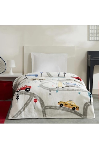 Karaca Home Young Race Tek Kişilik Battaniye Beyaz