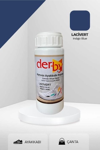 Derby Lacivert Kanvas Bez / Kumaş Ayakkabı Boyası 100 Ml Kartela Renkleri