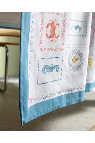 Garope Pamuklu Masa Örtüsü - Renkli - 150x150 Cm 8684427277911 Çok Renkli