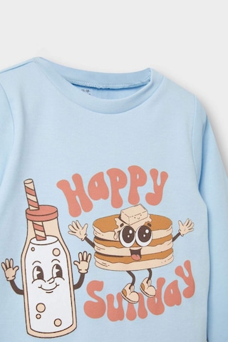 Defacto Erkek Bebek Pijama Takımı Baskılı Uzun Kollu Üst Uzun Alt F0547a525aube415 Mavi