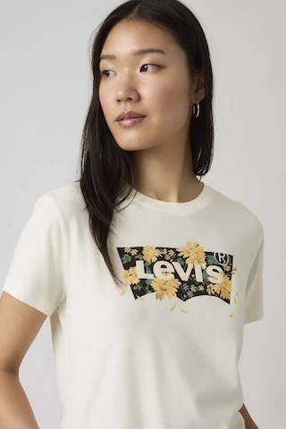 Levi's Kadın Premium Grafik Baskılı Favori Kısa Kollu Bej Tişört - 005gv-0019
