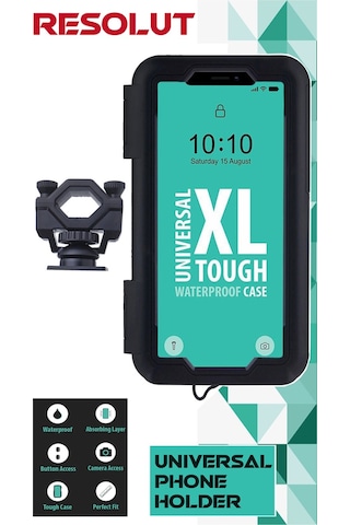 Suporte Motosiklet - Bisiklet Telefon Tutucu Kapalı Model 7 Inch Gidon Bağlantılı ( Xl Büyük Boy )