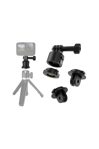 Telesın Cqm-001 Manyetik Emme Adaptörü Tripod Adaptörü Siyah