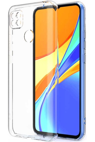Goocamp Redmi 9c Kılıf Kamera Korumalı Süper Silikon Kapak - Renksiz Renksiz