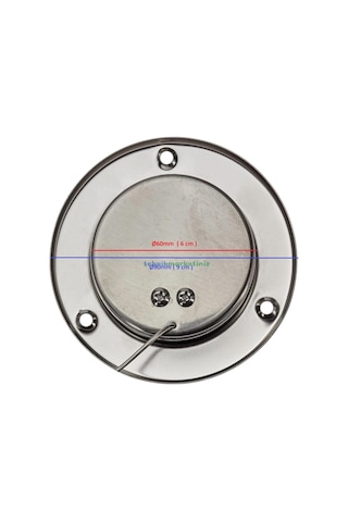 Teknikmarketiniz Ø60mm 0/500 C 1,5 Metre Kablolu Fırın Termometresi, Önden Flanşlı 500 Derece Kablolu Bahçe,pizz Diğer