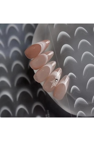 Flybuy 1 Adet Sevimli Fransız Kabartmalı Tırnak Sanat Çıkartmaları To4780s