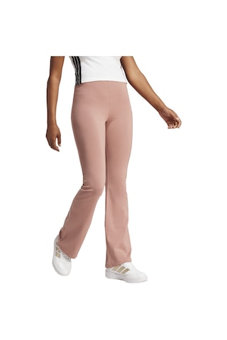 Adidas W Sl Sj Flarleg Kadın Spor Tayt Jd3077 Koyu Bej \ Sıcak Kil \ Somon Çok Renkli