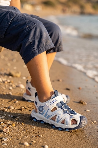 In Step Piona Erkek Çocuk Deniz Ve Sahil Sandaleti - Mavi / Beyaz