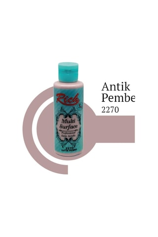 Rich Multi Surface 2270 Antik Pembe Akrilik Boya 120 Cc