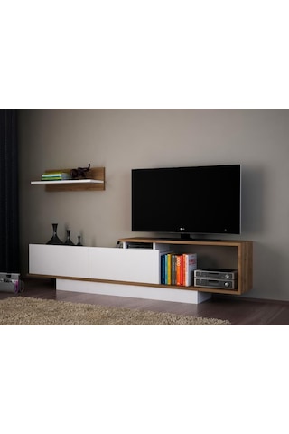 Dekorister Asos Tv Ünitesi Beyaz-Ceviz