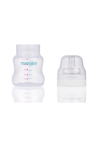 Mamajoo Silver Biberon 150 ML & Kulplu Eğitici Bardak 270 ML / Bl
