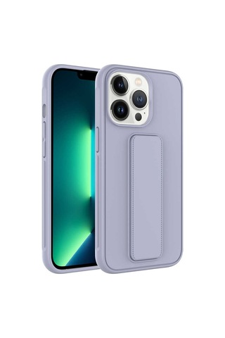 Apple Uyumlu iPhone 13 Pro Kılıf Zore Qstand Kapak Gri