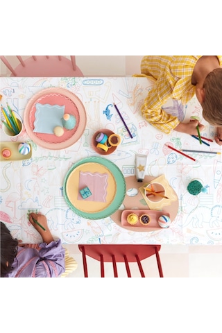 Meri Meri - Colour İn Tablecloth - Boyama Etkinliği Kağıt Masa Örtüsü