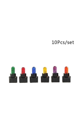 10 Adet T5 T6.5 Led Ampul W1.2w Araç İç Aydınlatma Gösterge Paneli Isı Göstergesi Amber