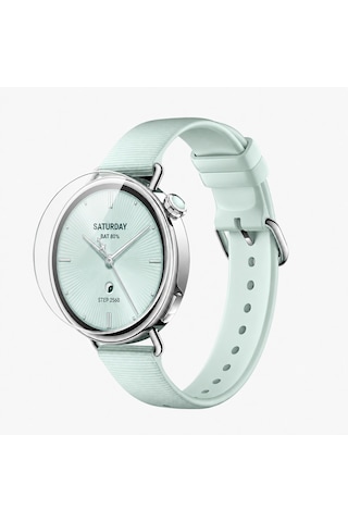 Mi Watch S4 41mm Uyumlu Kolay Takılabilir Takma Aparatlı Temperli Cam Ekran Koruyucu