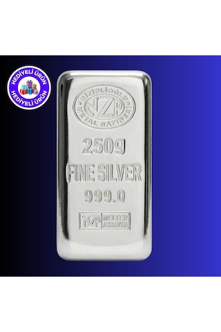E-gümüş Nizip 250 Gr Külçe Gümüş