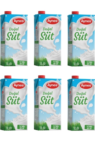 Aynes %3 Yağlı Süt 1 Lt X 6 Adet