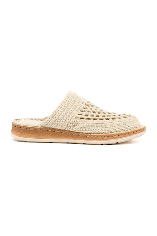 Terlik Kadın Bbs Jmy John May Knitwear Slippers Cream Krem