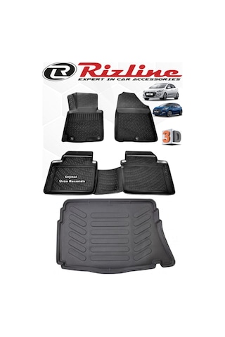 Rizline Hyundai I30 2012-2017 3D Paspas+Bagaj Havuzu Seti