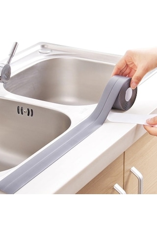 Buffer Gri Su Sızdırmaz Banyo Mutfak Lavabo Izolasyon Şerit Bant (443243545)