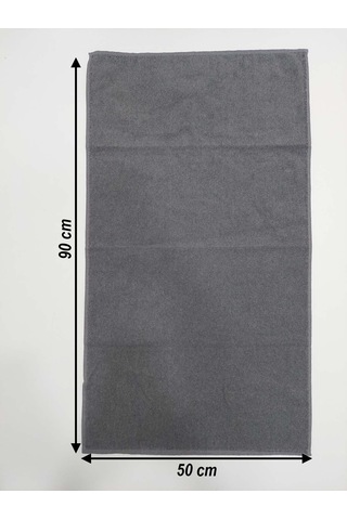 Berber Havlusu Sporcu Havlusu Yüz Havlusu Gri 50x90 Cm 3lü