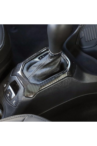 Tenfowee Jeep Renegade 2016-2021 Vites Kolu Paneli, Karbon Fiber Desenli, Kolay Kurulum, Abs Malzeme