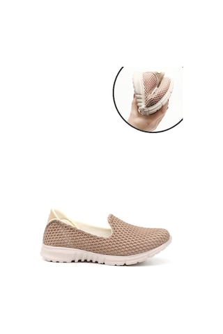 Gönderi(R) Gönderi R Bej Triko Memory Foam Tabanlıklı Comfort Sneaker Bej