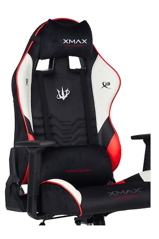 Xmax / Rio Balerion Kırmızı Siyah Kumaş Oyuncu Koltuğu / 100 Kg S