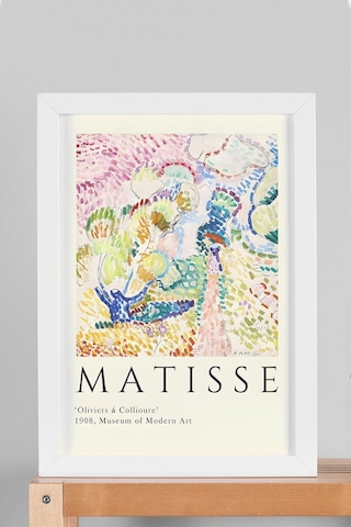 Henri Matisse Zeytin Ağaçları Çerçeveli Tablo - Eklektik Tarz Duvar Dekoru