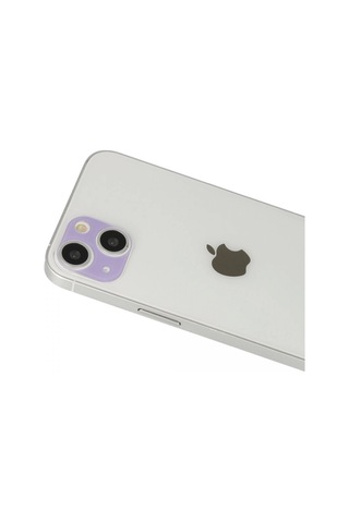 iPhone Uyumlu 13 Rainbow Kamera Lens Koruma Cam - Mor Diğer