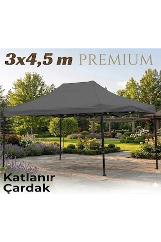 Missidea 3 4,5 Premium Makaslı Katlanır Çardak Antrasit