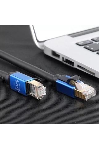 Cat8 S/ftp Rj45 Ethernet 30 Metre Kablo 40 Gbps Hız Destekli Tp