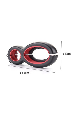 6 Arada 1 Basit Teneke Kutu Açıcı Çok Fonksiyonlu Plastik Şişe Açıcı Kırmızı Kırmızı , Boyut:6'sı 1 Siyah Kırmızı Beyaz