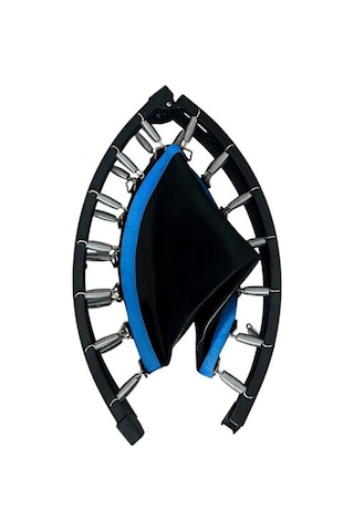 102cm Katlanabilir Trambolin Taşınabilir Egzersiz Mavi Trambolini