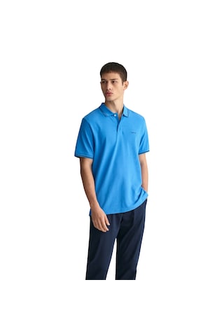 Gant Erkek Pike Polo T-shirt Regular Fit Açık Mavi - Mavi