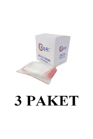 3 Paket 5x5 Kilitli Torba 2000 Li