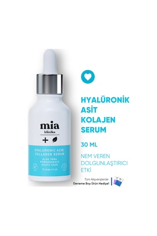 Mia Klinika Yaşlanma Karşıtı Ve Nemlendirici Hyalüronik Asit Ve Kolajen Serum 30 ML Mia Klinika Yaşlanma Karşıtı Ve Nemlendirici Hyalüronik Asit Ve Kolajen Serum 30 ML
