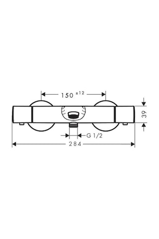 Hansgrohe Ecostat Termostatik Banyo Bataryası 13123000