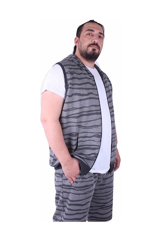 Starbattal Büyük Beden Unisex Yelek 23600 Grı 6Xl