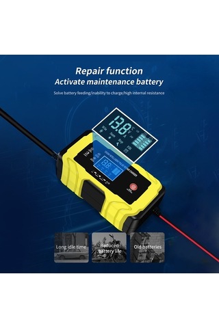 Pazly 180w Akıllı Lcd Ekranlı Şarj Cihazı - 12v/24v Kurşun Asit Aküleri İçin