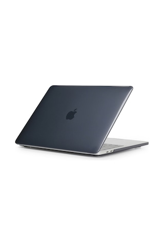 Macbook Air 13.6 2022 A2681 Uyumlu M2 Parlak Kristal Siyah Kılıf