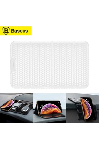 Neevoyu Baseus Araç Telefon Tutucu Katlanabilir Yıkama Uyumlu Nano Kauçuk Mat Transparent Renkli Şeffaf
