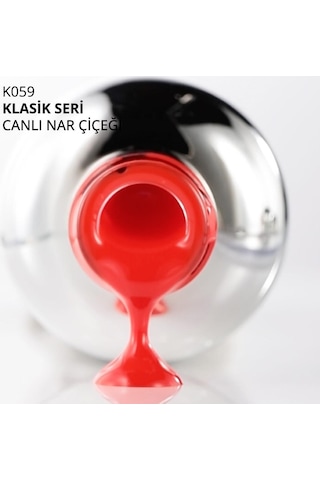 Kalıcı Oje K059, Canlı Nar Çiçeği, 4 Ml Diğer